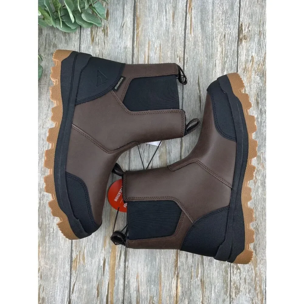 Men's Chelsea Snow Boots Winter Shoes Size 8